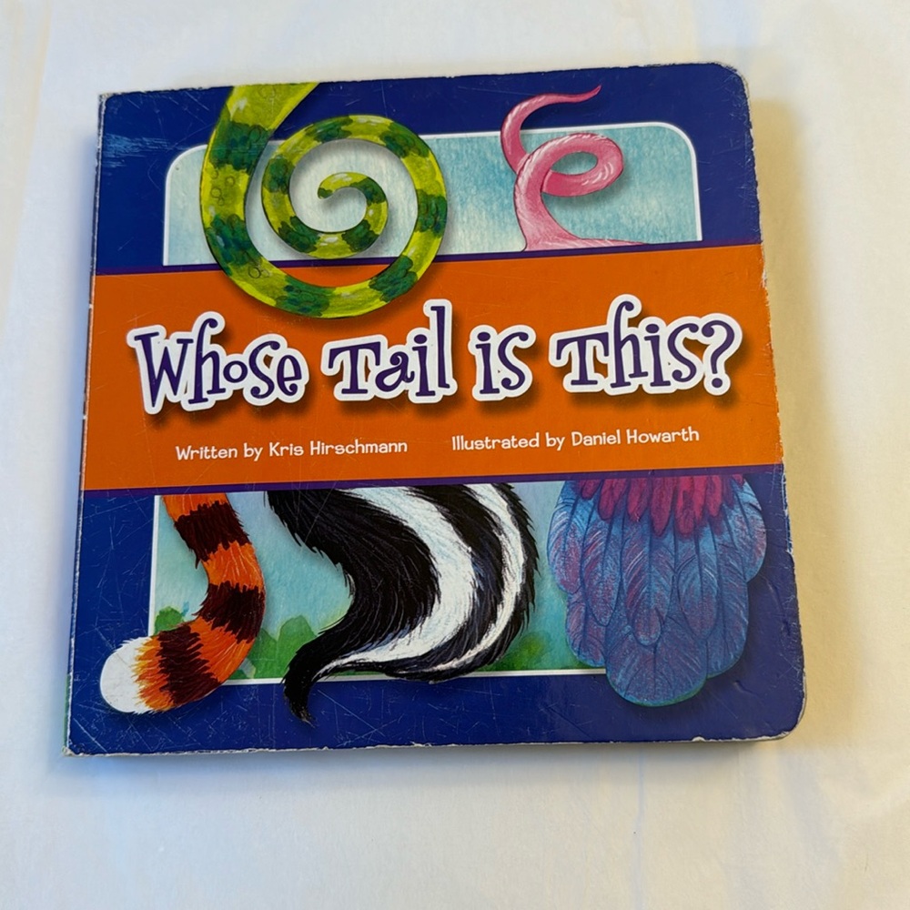 ⛱️2/$5⛱️Whose Tail is This ? Board flap book , crease first page others clean